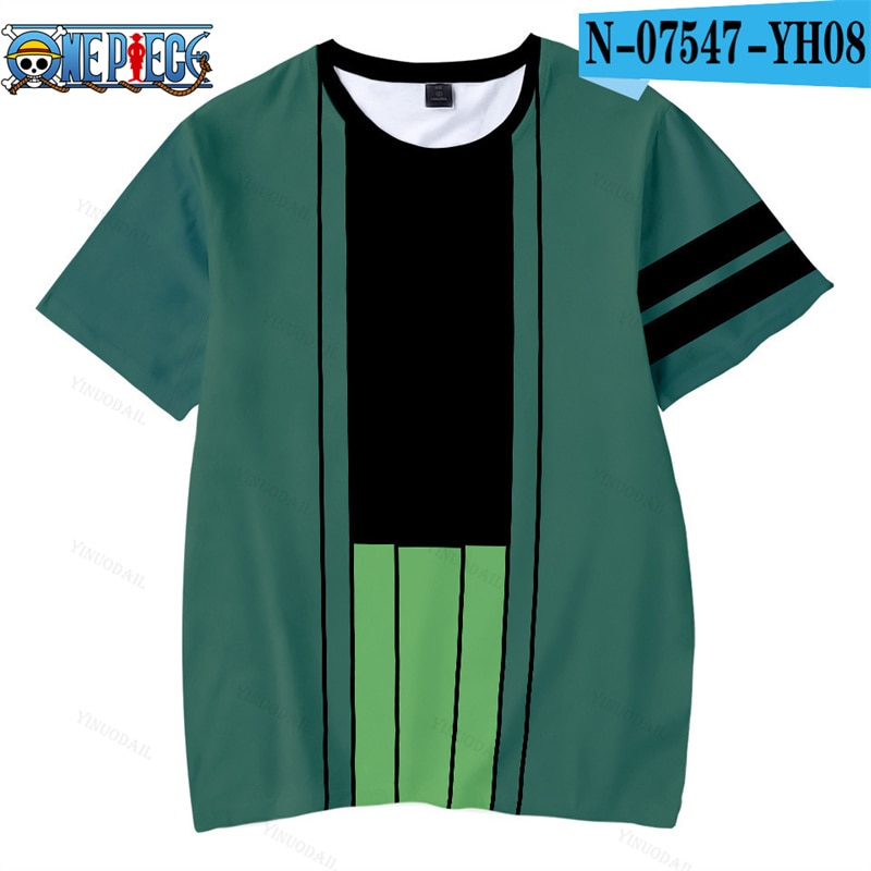 2023 New Boys Luffy Zoro One Piece T shirt Sanji Nami Summer Tees ACE Model Clothes 1 - One Piece Plush