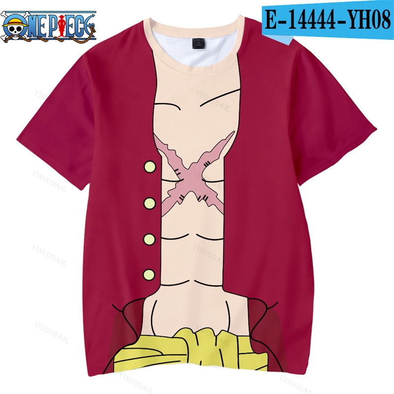 2023 New Boys Luffy Zoro One Piece T shirt Sanji Nami Summer Tees ACE Model Clothes 4 - One Piece Plush