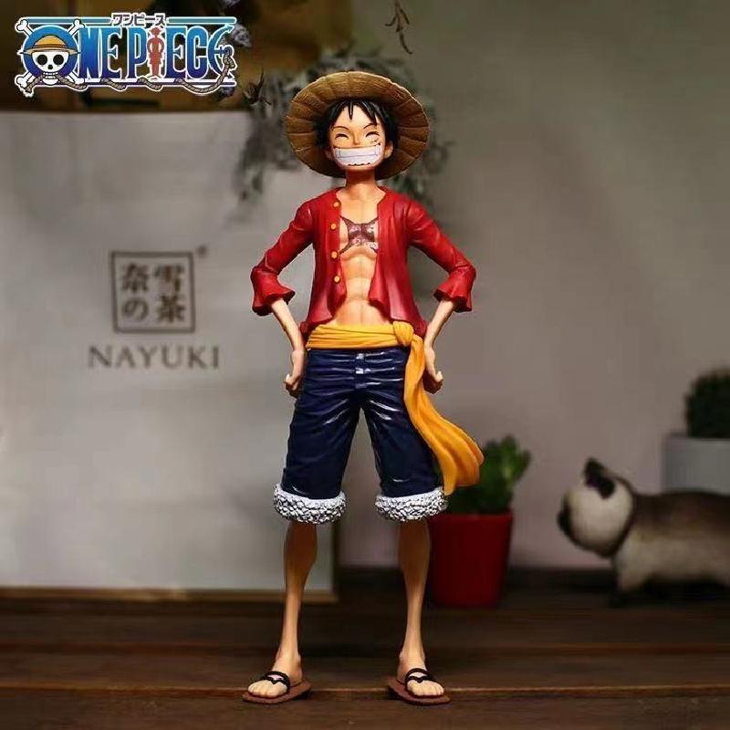 28cm Anime One Piece Assemble Figure Confident Smiley Luffy Three Form Face Changing Doll Action Figurine 2 - One Piece Plush