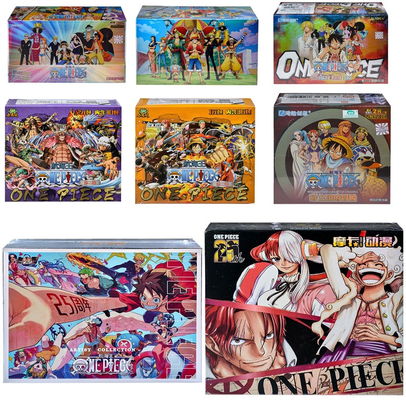 Anime ONE PIECE Card Luffy Quality Cards Zoro Nami Chopper Franky Collections Card Game Collectibles Battle - One Piece Plush