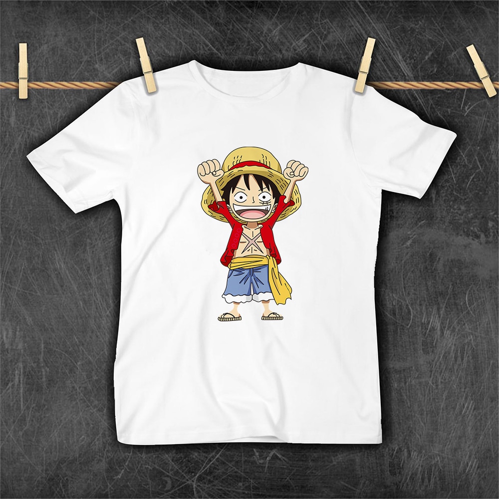 Cute Cartoon Zoro Print Kids Boys T Shirt One Piece Anime Comics Fashion Children Popular Clothes - One Piece Plush