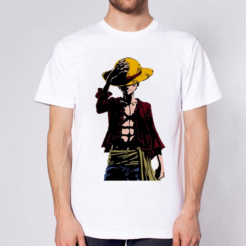 Funny One Piece T Shirt Japanese Anime Men T shirt Luffy T Shirts Clothing Tee Shirt 4 - One Piece Plush