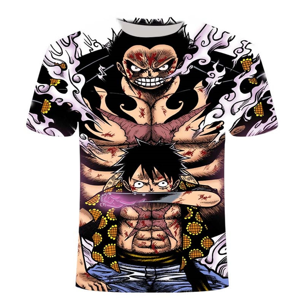 Kids T shirts for Boys 2022 3D Printed One Piece T shirt Punk Clothes Anime Fandom 1 - One Piece Plush