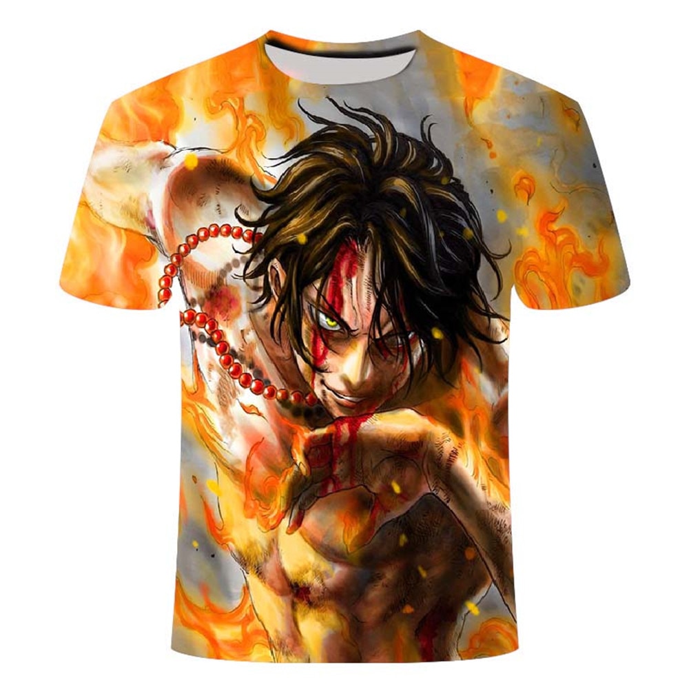 Kids T shirts for Boys 2022 3D Printed One Piece T shirt Punk Clothes Anime Fandom 2 - One Piece Plush