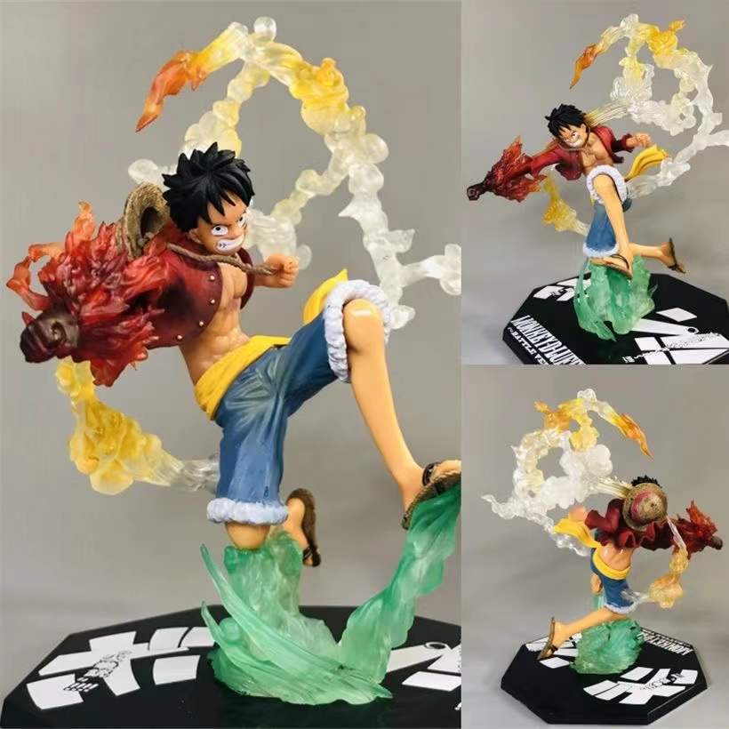 One Piece Anime Monkey D Luffy Roronoa Ace Pvc Action Model Collection Cool Stunt Figure Toy 5 - One Piece Plush