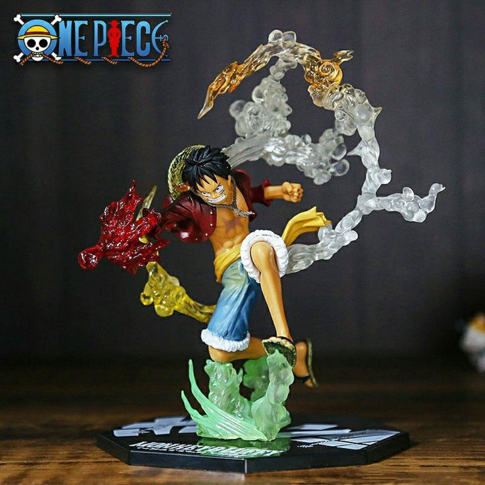 One Piece Anime Monkey D Luffy Roronoa Ace Pvc Action Model Collection Cool Stunt Figure Toy - One Piece Plush