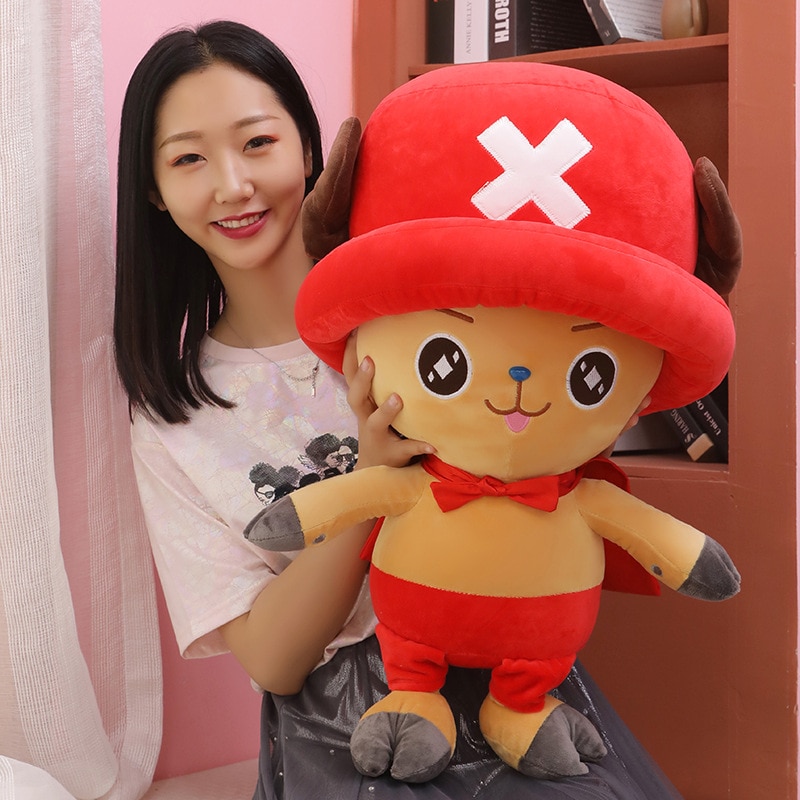 One Piece Big Size 70cm Anime Chopper Plush Stuffed Doll Toy Kawaii Cute Soft Peluche Toys - One Piece Plush