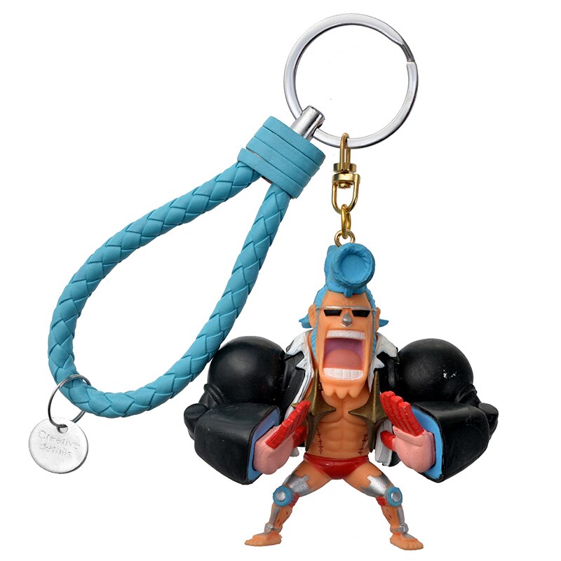 One Piece Figure Keychain Pendant Cartoon Luffy PVC Anime Doll Creative Car Keychain Bag Pendant Accessories 4 - One Piece Plush