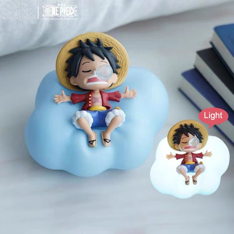 One Piece Luffy Zoro Nami Sanji Night Light Anime Figure Lamp Soft Light Bedroom Bedside LED 1 - One Piece Plush