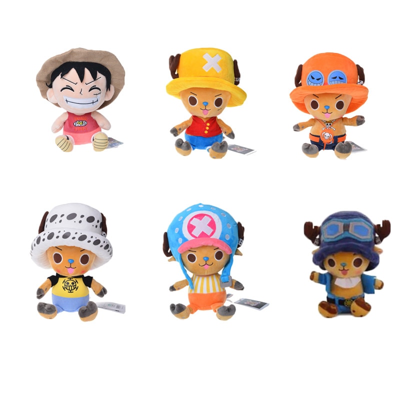 One Piece Plush Toys Luffy Chopper Sabo 10cm Plush Doll Stuffed Anime Cute Toy Chopper Doll 1 - One Piece Plush