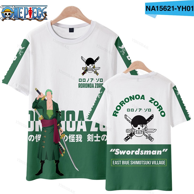 Roronoa Zoro Trafalgar Law Nami One Piece Summer T shirt Tees Men Outerwear Tops Oversized Cosplay - One Piece Plush